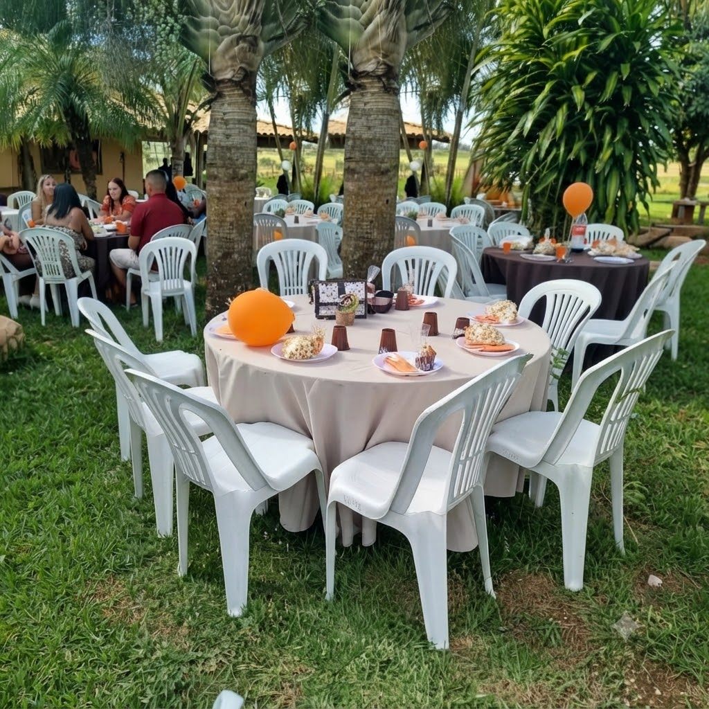 Festa com forrações e materiais da WRC